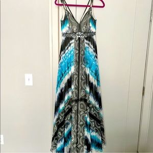 WHBM Tie Dye Maxi Dress